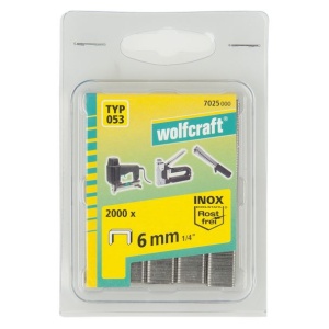 Set 2000 capse plate Wolfcraft 7025000, tip 053, 6 mm, inox - Img 2