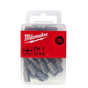 Set 25 Biți PH1 x 25 mm pentru șurubelnițe SHOCKWAVE™ IMPACT DUTY Milwaukee - Img 2