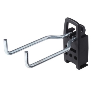 Set 3 carlige duble pentru peretele cu orificii Wolfcraft 6094000, 35 x 60 mm - Img 1