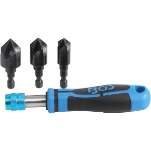Set 3 zencuitoare/debavuratoare BGS cu maner
