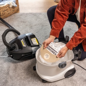 Set 4 saci de filtrare din fleece pentru aspiratoarele SE, Karcher KFI657 - Img 2