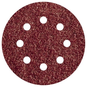 Set 5 foi abrazive Wolfcraft 2070000, prindere velcro, pentru lemn, D 125 mm, P80