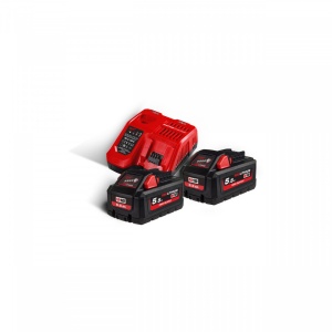 Set acumulatori M18™ High Output™ M18 HNRG-552 ( KIT: 2 x M18 HB5.5 Acumulator, M12-18 FC Încarcător, Fără cutie) - Img 2