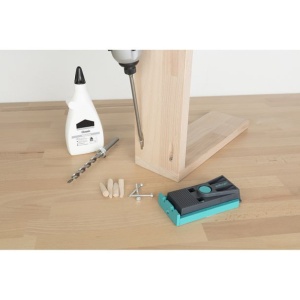 Set complet pentru conexiuni invizibile cu suruburi, tip Jig PZ, cu bit surubelnita Torx TX 20 Wolfcraft 4642100 pentru colturi ascunse T si conexiuni la suprafata - Img 2