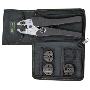 Set de sertizare, cleste + 4 bacuri, HAUPA X-Crimp, 5 piese - Img 1