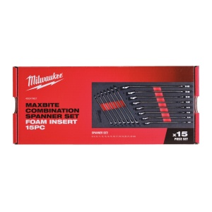 Set inserție spumă 15 chei fixe combinate Milwaukee MAX BITE™ [ 8, 9, 10, 11, 12, 13, 14, 15, 16, 17, 18, 19, 20, 21, 22 mm ] - Img 6