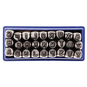 Set poansoane alfabet, 4 mm - Img 2
