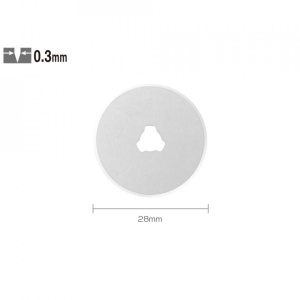 Set RB28-10 - lame japoneze rotunde de 28 mm, 10 bucati, Olfa - Img 1