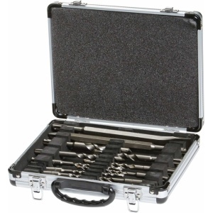 Set SDS-Plus, 11 burghie, 2 dalti, cutie metal