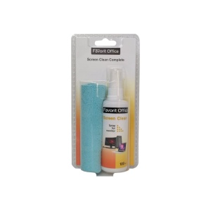 Set Spray100 ml + lavetă microfibră pentru LCD/TFT, Favorit-F140005