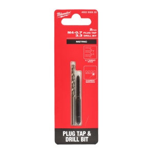 Set tarod Milwaukee M4-0.7mm si burghiu 3.3mm - Img 2