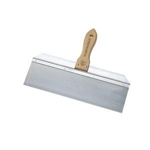 Spatula INOX cu montura de aluminiu, maner de lemn - 30