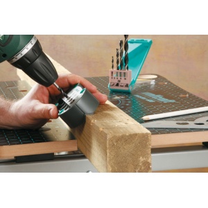 Stativ mobil pentru masina de gaurit pentru executarea gaurilor rectangulare Wolfcraft 4685000, cu 5 bucse de gaurire metalice cu diametrul de 4, 5, 6, 8, 10 mm - Img 5