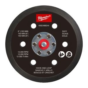 Suport pentru șlefuitor orbital MILWAUKEE M12 FUEL™ 150 mm - moale și hook & loop