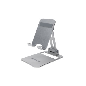Suport Telefon Birou Tellur, Aluminiu, Argintiu