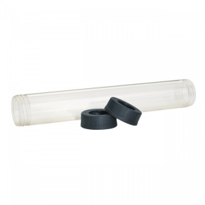 Suport tub transparent pentru pistol de aplicat silicon, 600 ml. Acceptă pachete standard de 600 ml “tip cârnat” (include 2 capace de închidere). Necesită tijă piston (48091091) și piston (44700375) Milwaukee