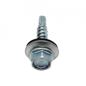 Suruburi Autoforante cu cap hexagonal, DIN 7504K, filet lemn, ZN+saiba EPDM, 4.8x35mm, 250 bucati - Img 3