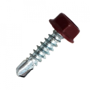 Suruburi Autoforante cu cap hexagonal, DIN 7504K RAL 3005, 4.2x16mm, 500 bucati