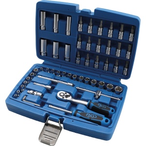 Trusa 53 piese chei 1/4" + varfuri - Img 2