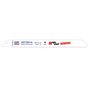 007/200 BI Panza Bi-Metal pentru fierastrau sabie pentru neferoase, otel si lemn cu cuie / 5 bucati, DIM 200 x 19 x 0.9 mm