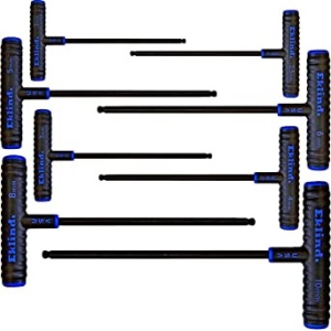 64808 Set de surubelnite cu cap hexagonal sferic varianta 9, in husa plastic, 2.0 - 10.0 / 8 piese
