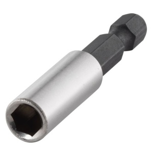 Adaptor bit magnetic Wolfcraft 1577000, 1/4" Hex lungime 50 mm - Img 2
