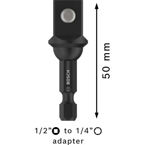 Adaptor Bosch chei tubulare PRO cu bilă de blocare, 1/2", 50 mm - Img 2