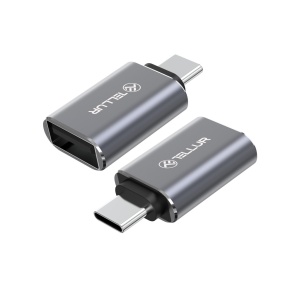 Adaptor Tellur USB-C (tată) la USB-A (mamă), 10Gbps, 3A, aluminiu - Img 2