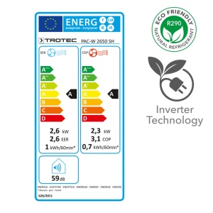 Aparat de aer conditionat de perete Trotec, tip PAC-W2650SH, 2.6 kW, 500m³/h - Img 12