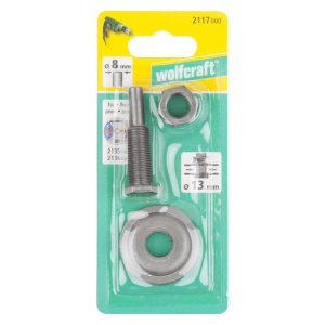 Ax prindere Wolfcraft 2117000, pentru discuri de slefuire si polisare cu diametrul interior de 13 mm, tija prindere 8 mm, - Img 2