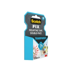 Bandă dublu adezivă transparentă pentru montare, 19 mm x 1,5 m, 3M Scotch-Fix™ - Img 2