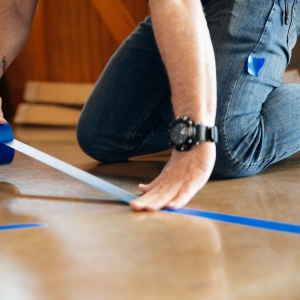 Banda marcare protectie 3M 764i vinil albastru, 50mm x 33m, marcare terenuri sport indoor, 70006299807 - Img 2