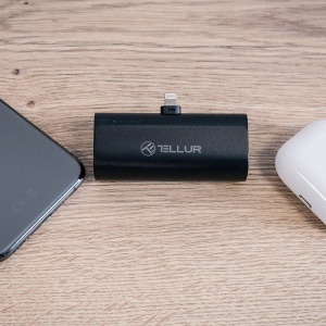 Baterie externă Tellur PD203 5000mAh, QC3.0 18W + PD20W, Lightning, negru - Img 4