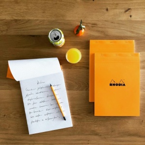 Blocnotes A4, capsat, 80 file, N°18, Rhodia Basic, orange - Img 5