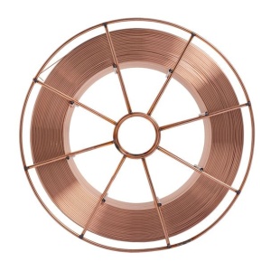 Bobina sarma otel cuprat pentru sudura Mig-Mag Bohler 50860, diametru 1 mm, greutate 18 kg, EMK6, pentru oteluri de uz general nealiate - Img 2
