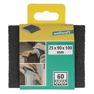 Burete slefuire Wolfcraft 2778000, dimensiuni 100x90x25 mm, granulatie 60 - Img 6