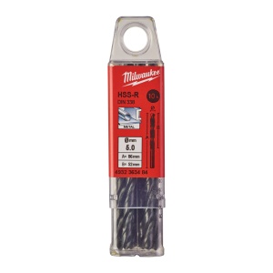 Burghie HSS Roluite pentru metal - DIN 338 - Milwaukee Ø 5x52x86 mm - set 10 buc - Img 2