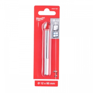 Burghie pentru sticlă și plăci ceramice Milwaukee (Lungime totală (mm): 95, Ø (mm): 12) - Img 2