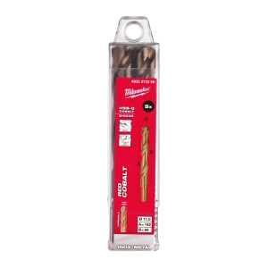 Burghie RED COBALT pentru metal - DIN 338 Milwaukee Ø 11x94x142 mm - set 5 buc - Img 2