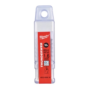 Burghiu metal MILWAUKEE THUNDERWEB - DIN 338 Ø 1.6x20x43 mm - set 10 buc - Img 2