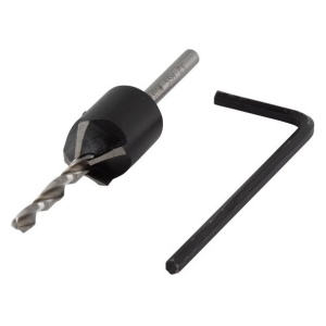 Burghiu pentru gaurire preliminara cu zencuitor Wolfcraft 2498000, D 3.2 - 12 mm, burghiu D 3.2 mm - Img 1