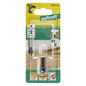 Burghiu zencuitor Wolfcraft 2547000, D 4-10 mm, prindere hexagonala, unghi zencuitor 45°, pentru suruburi cu cap inecat de D 4.5 - 5 mm - Img 2
