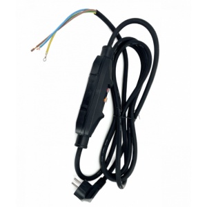 Cablu de alimentare 230V 16A IP66 cu stecher si siguranta PRCD, intrerupator de protectie personala pentru scule KEDU PD22A - CNO-CK-PRCD-cablu - Img 2