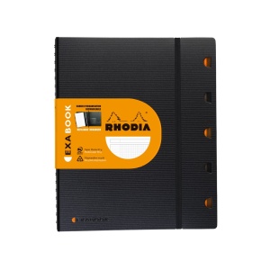Caiet organizare A5+ spirală 80 file Rhodia Exabook