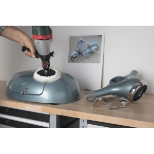 Calota de lustruit Wolfcraft 2025000, lana de miel, 125 mm pentru suprafete vopsite - Img 5