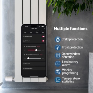 Cap termostatic WiFi Tellur Smart, RVSH1, LED, Alb - Img 3