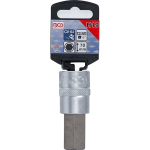 Capat cheie tubulara BGS 1/2" cu varf imbus, 19 mm, lungime 70 mm - Img 2