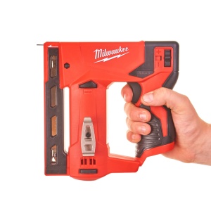 Capsator cu acumulator Milwaukee M12 BST-0, capse 6-14 mm, livrat fara acumulator - Img 5