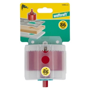 Carota bimetal Wolfcraft 5486000, diametru D 86 mm, adancime de taiere 40 mm - Img 2