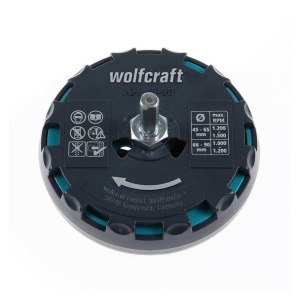 Carota de taiere reglabila Wolfcraft 5977000, dimensiune reglabila D45-90 mm adancime de taiere 30 mm, prindere triunghiulara - Img 2